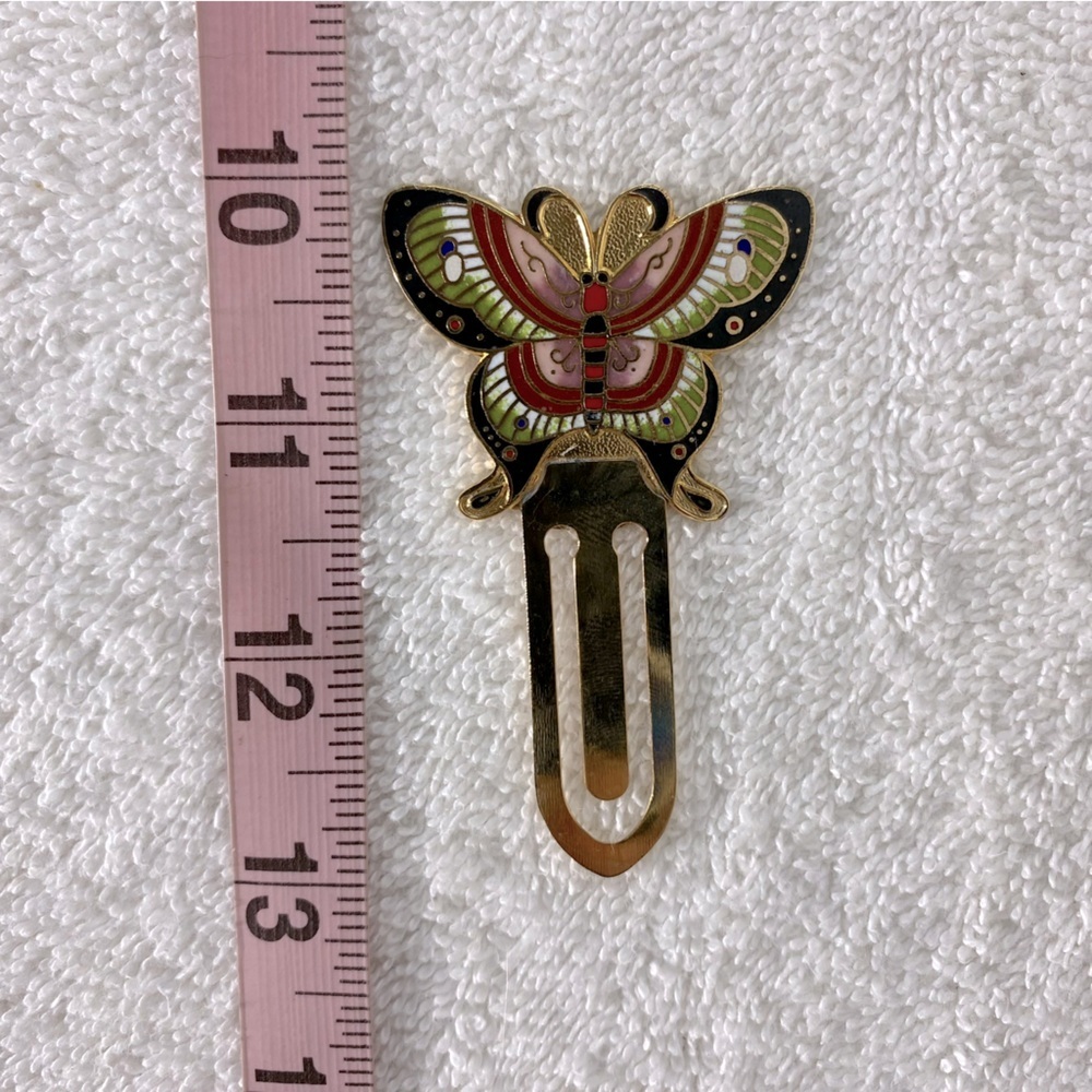 5/$35 Vintage Colourful Metal Butterfly Bookmark - Picture 3 of 7